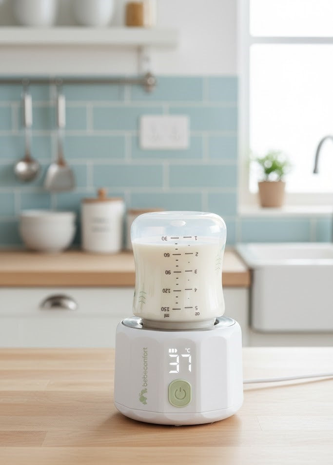 Bebeconfort digitális kompakt cumisüveg-melegítő – hordozható