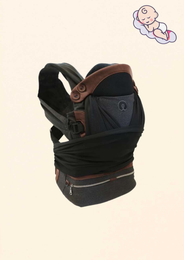 Chicco Boppy Babytrage Adjust Comfit babahordozó – fekete (3,5–15 kg) – át nem vett termék outlet
