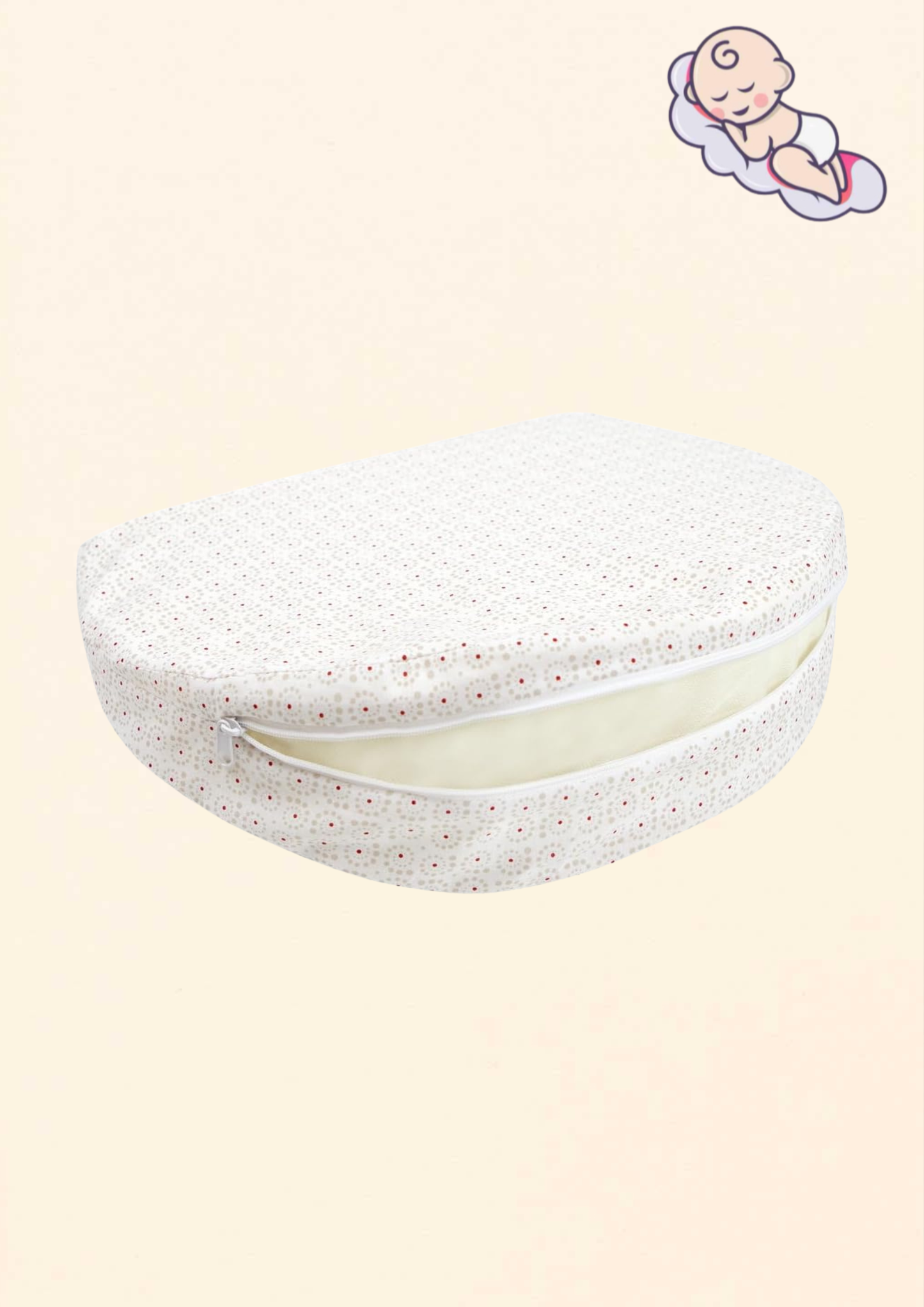 Chicco Boppy Wedge terhességi támaszpárna – kompakt alátámasztó párna kismamáknak – újracsomagolt outlet