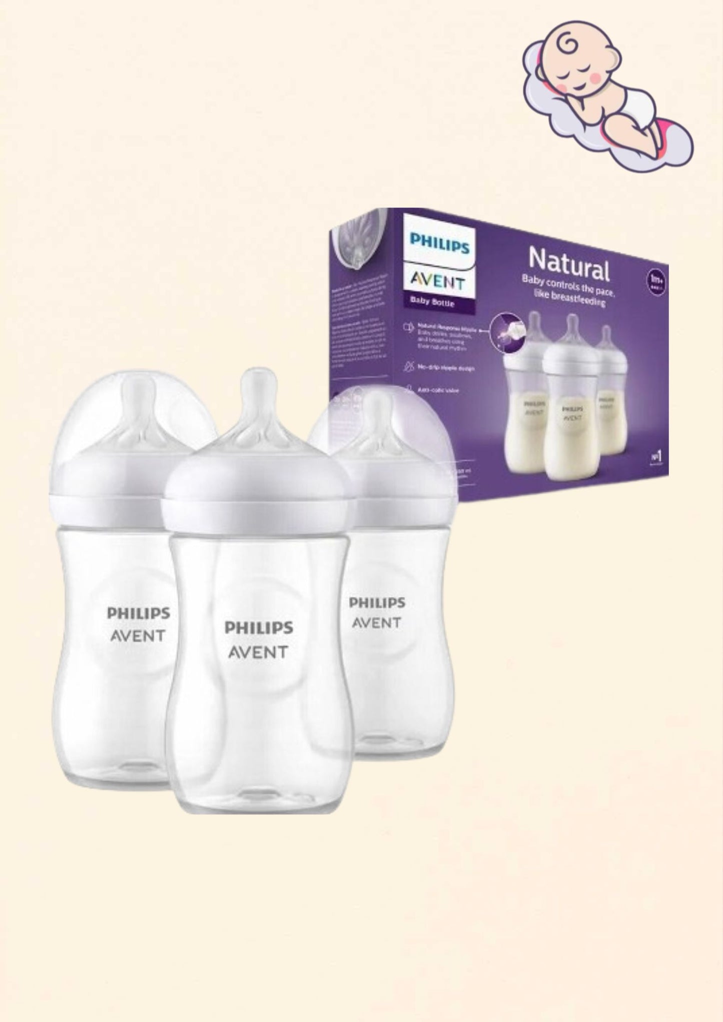Philips AVENT Natural Response 3db cumisüveg