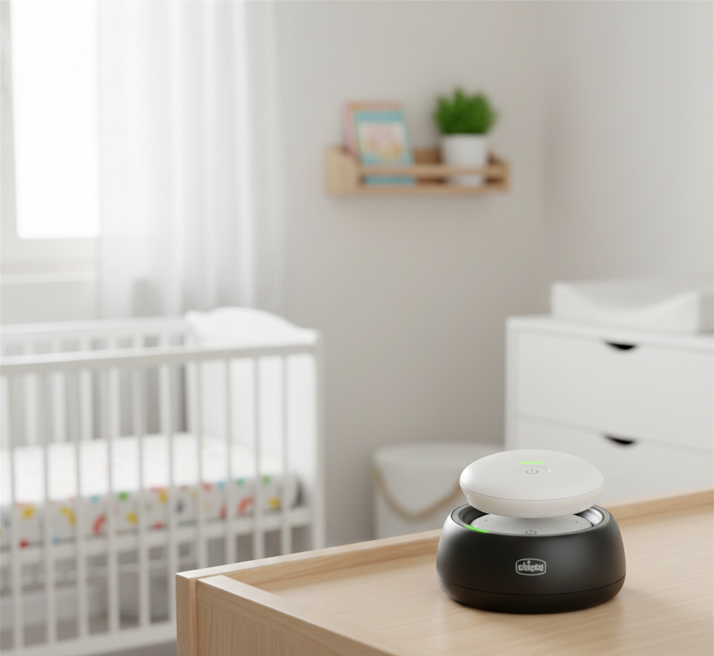 Chicco bébiőr színes LED-ekkel – 300 m hatótáv