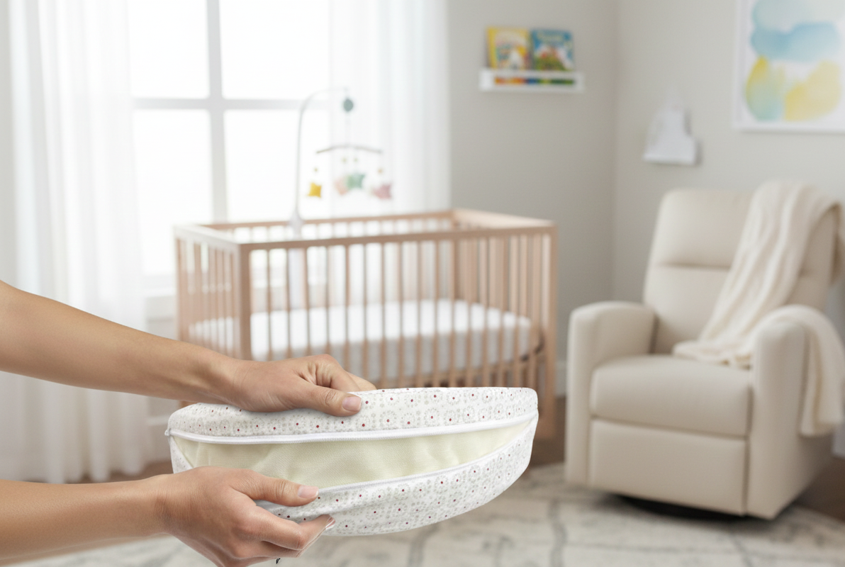 Chicco Boppy Wedge terhességi támaszpárna – kompakt alátámasztó párna kismamáknak – újracsomagolt outlet