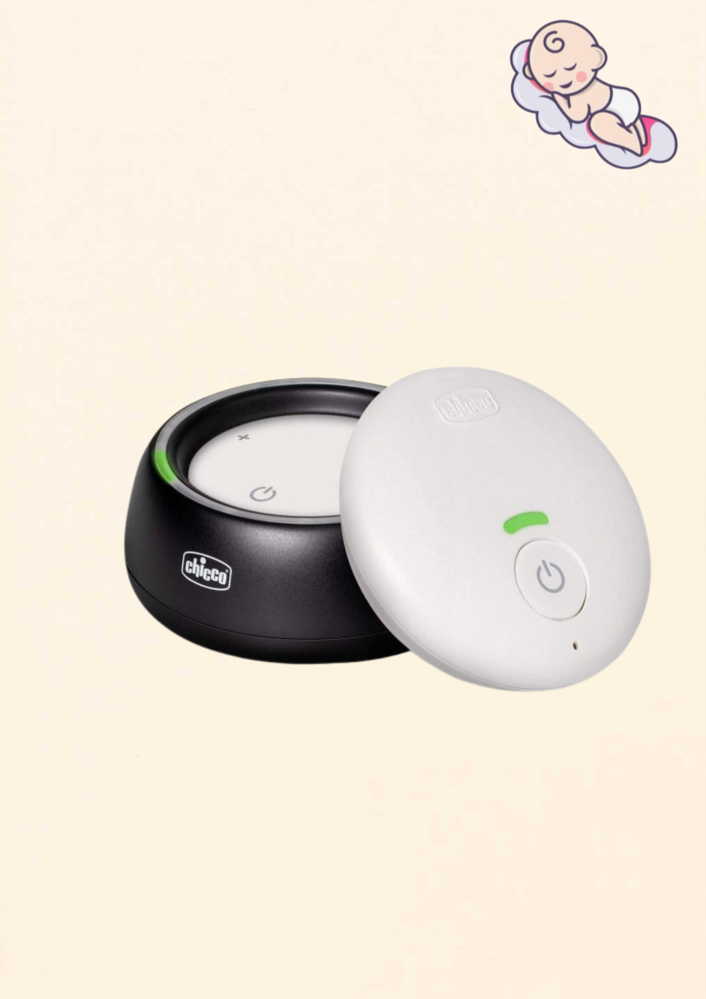 Chicco bébiőr színes LED-ekkel – 300 m hatótáv